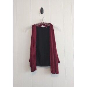 Ambiance Apparel | Women's Maroon Vest Size Small